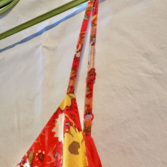 Loft Strappy Short Floral Sun Dress Medium - Picture 6 of 8